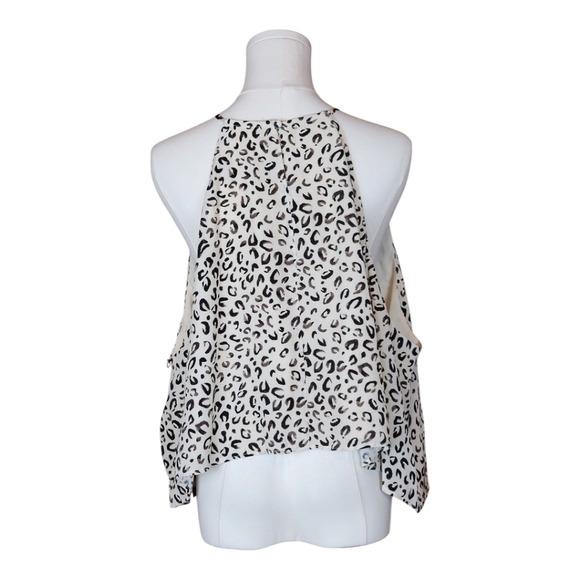 11 Honoré Leopard Print Halter Top Plus Size Lightweight Flowy Blouse NWT - Picture 3 of 9